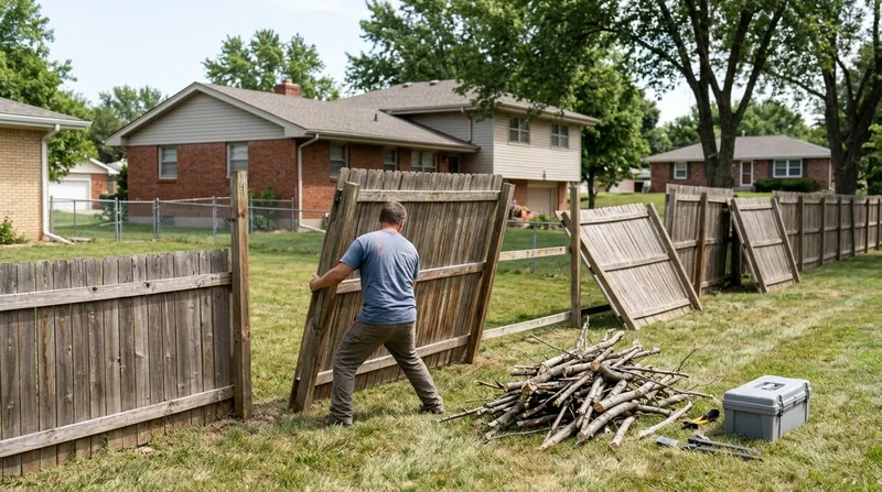 Storm Damage Fence Repair Lincoln